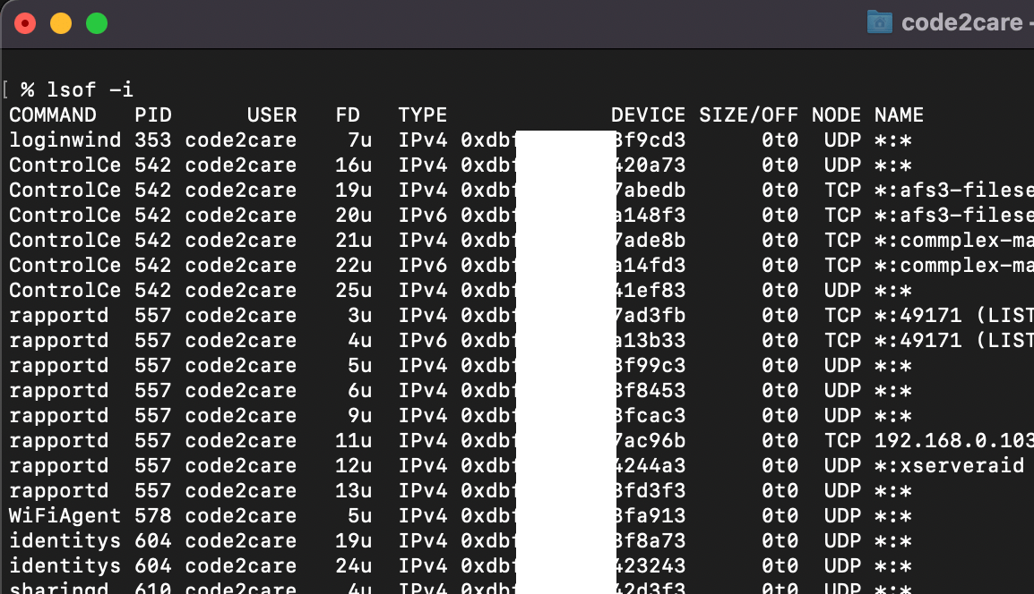 How to Kill service running on port using terminal command Code2care